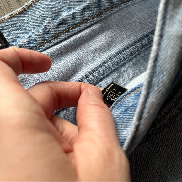 Abercrombie & Fitch Signature Collection Distressed Straight Leg Jeans Sz 25 - Picture 6 of 10